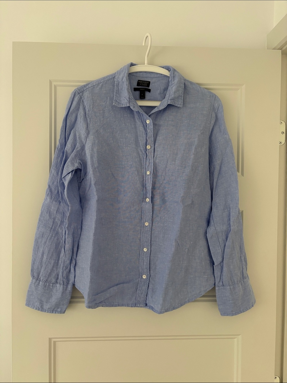 Baird McNutt x J. Crew Women’s Light Blue 100% Linen Button-Down Shirt